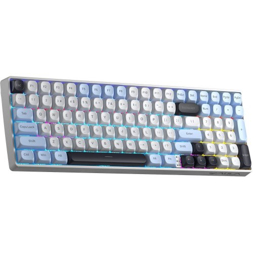 Уцінка клавіатура AULA S100 Pro KRGD Brown Switch Wireless (6948391205755) White/Black (Пошкоджено пакування, 876314) купити в Україні: Київ, Львів, Хмельницький, Тернопіль, Івано-Франківськ | Низька ціна, відгуки, характеристики від TELEMART фото