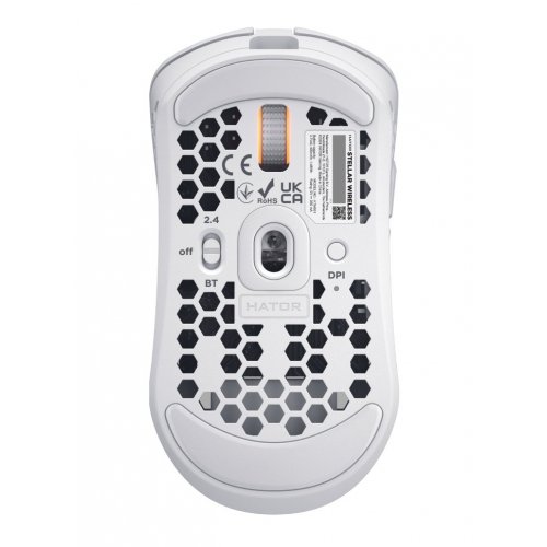 Уценка мышка HATOR Stellar Wireless (HTM651) White (Вскрытая упаковка, 876333) купить в Украине: Киев, Днепр, Харьков, Одесса  | Низкая цена, отзывы, характеристики от TELEMART фото