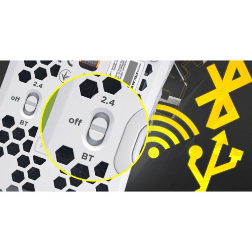 Уценка мышка HATOR Stellar Wireless (HTM651) White (Вскрытая упаковка, 876333) купить в Украине: Киев, Днепр, Харьков, Одесса  | Низкая цена, отзывы, характеристики от TELEMART фото