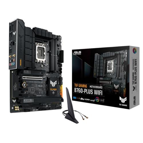 Уценка материнская плата Asus TUF GAMING B760-PLUS WIFI (s1700, Intel B760) (Вскрытая упаковка, 876350) купить в Украине: Киев, Днепр, Харьков, Одесса  | Проверка совместимости, низкая цена, отзывы, характеристики от TELEMART фото