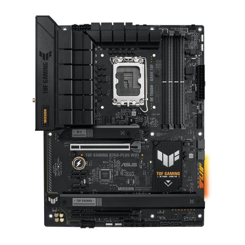 Уценка материнская плата Asus TUF GAMING B760-PLUS WIFI (s1700, Intel B760) (Вскрытая упаковка, 876350) купить в Украине: Киев, Днепр, Харьков, Одесса  | Проверка совместимости, низкая цена, отзывы, характеристики от TELEMART фото