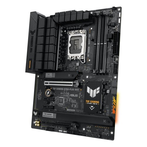 Уценка материнская плата Asus TUF GAMING B760-PLUS WIFI (s1700, Intel B760) (Вскрытая упаковка, 876350) купить в Украине: Киев, Днепр, Харьков, Одесса  | Проверка совместимости, низкая цена, отзывы, характеристики от TELEMART фото