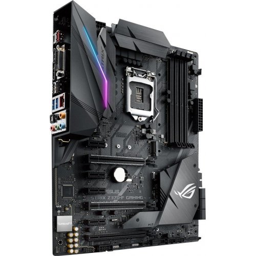 Материнська плата Asus ROG STRIX Z370-F GAMING (s1151, Intel Z370) (Відновлено продавцем, 876379) купити в Україні: Київ, Львів, Хмельницький, Тернопіль, Івано-Франківськ | Перевірка сумісності, низька ціна, відгуки, характеристики від TELEMART фото