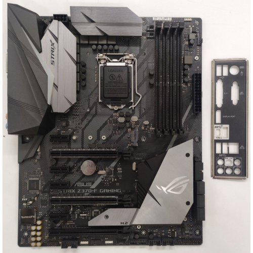 Материнська плата Asus ROG STRIX Z370-F GAMING (s1151, Intel Z370) (Відновлено продавцем, 876379) купити в Україні: Київ, Львів, Хмельницький, Тернопіль, Івано-Франківськ | Перевірка сумісності, низька ціна, відгуки, характеристики від TELEMART фото