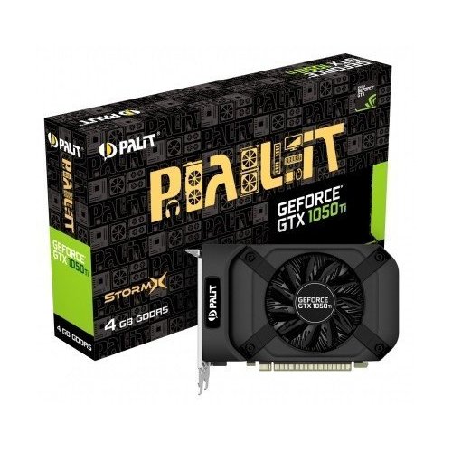 Відеокарта Palit GeForce GTX 1050 Ti StormX 4096MB (NE5105T018G1-1070F) (Відновлено продавцем, 876399) купити в Україні: Київ, Львів, Хмельницький, Тернопіль, Івано-Франківськ | Перевірка сумісності, низька ціна, відгуки, характеристики від TELEMART фото