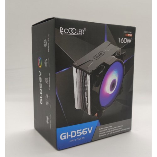 Кулер PCCooler GI-D56V Halo RGB (Відновлено продавцем, 876401) купити в Україні: Київ, Львів, Хмельницький, Тернопіль, Івано-Франківськ | Перевірка сумісності, низька ціна, відгуки, характеристики від TELEMART фото