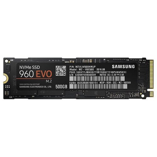 Ssd-диск Samsung 960 EVO V-NAND 500GB M.2 (2280 PCI-E) NVMe x4 (MZ-V6E500BW) (Відновлено продавцем, 876403) купити в Україні: Київ, Львів, Хмельницький, Тернопіль, Івано-Франківськ | Перевірка сумісності, низька ціна, відгуки, характеристики від TELEMART фото