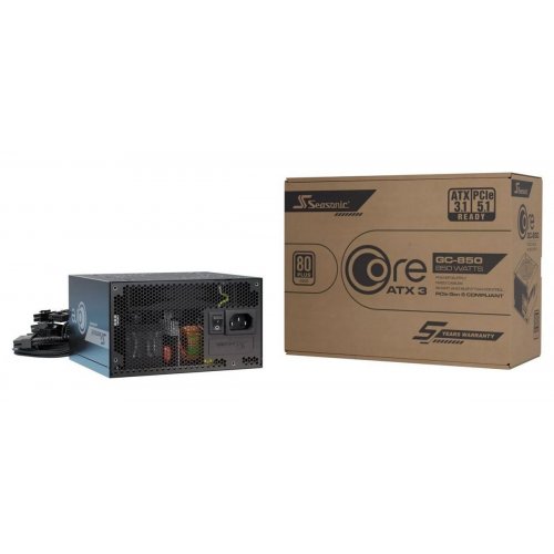 Блок питания Seasonic Core GC 850W ATX 3.1 (CORE GC-850 ATX31) купить в Украине: Киев, Днепр, Харьков, Одесса  | Проверка совместимости, низкая цена, отзывы, характеристики от TELEMART фото