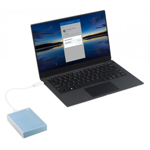 Внешний HDD Seagate One Touch with Password 1TB (STKY1000402) Blue купить в Украине: Киев, Днепр, Харьков, Одесса  | Низкая цена, отзывы, характеристики от TELEMART фото