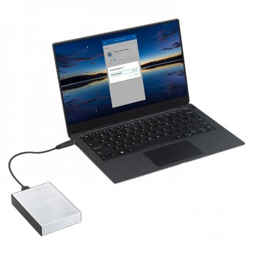 Внешний HDD Seagate One Touch with Password 2TB (STKY2000401) Silver купить в Украине: Киев, Днепр, Харьков, Одесса  | Низкая цена, отзывы, характеристики от TELEMART фото