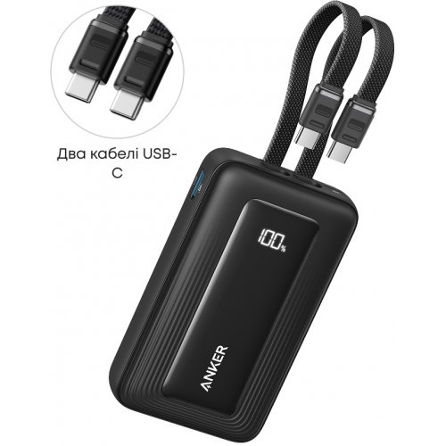 Powerbank Anker 20000mAh 45W (A1681H12) Black купити в Україні: Київ, Львів, Хмельницький, Тернопіль, Івано-Франківськ | Низька ціна, відгуки, характеристики від TELEMART фото