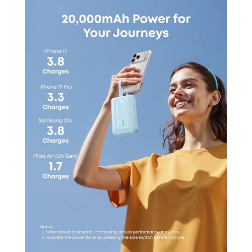 Powerbank Anker 20000mAh 45W (A1681H12) Black купити в Україні: Київ, Львів, Хмельницький, Тернопіль, Івано-Франківськ | Низька ціна, відгуки, характеристики від TELEMART фото