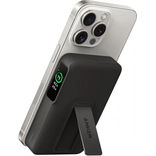 Powerbank Anker MagGo 10000mAh Qi2 15W + USB-C 27W (A1654G11) Black купити в Україні: Київ, Львів, Хмельницький, Тернопіль, Івано-Франківськ | Низька ціна, відгуки, характеристики від TELEMART фото
