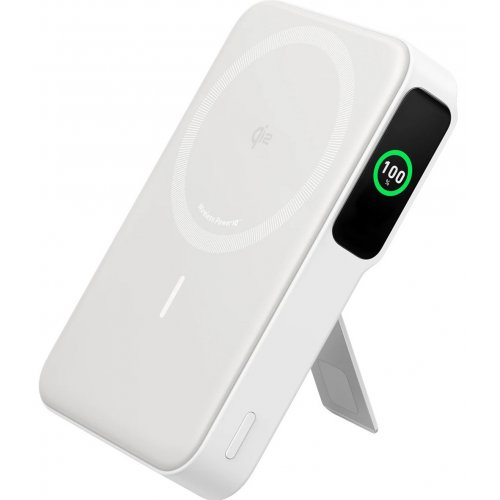 Powerbank Anker MagGo 10000mAh Qi2 15W + USB-C 27W (A1654G21) White купити в Україні: Київ, Львів, Хмельницький, Тернопіль, Івано-Франківськ | Низька ціна, відгуки, характеристики від TELEMART фото