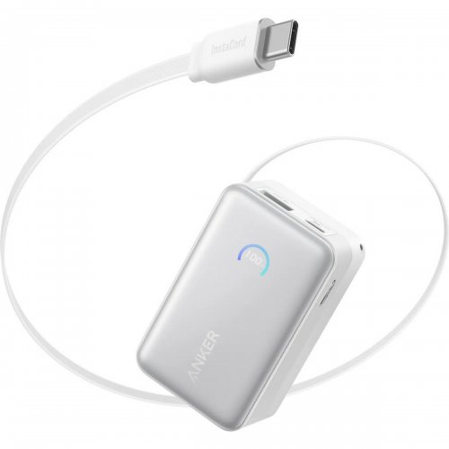 Powerbank Anker Nano 10000mAh 45W (A1638H21) White купити в Україні: Київ, Львів, Хмельницький, Тернопіль, Івано-Франківськ | Низька ціна, відгуки, характеристики від TELEMART фото
