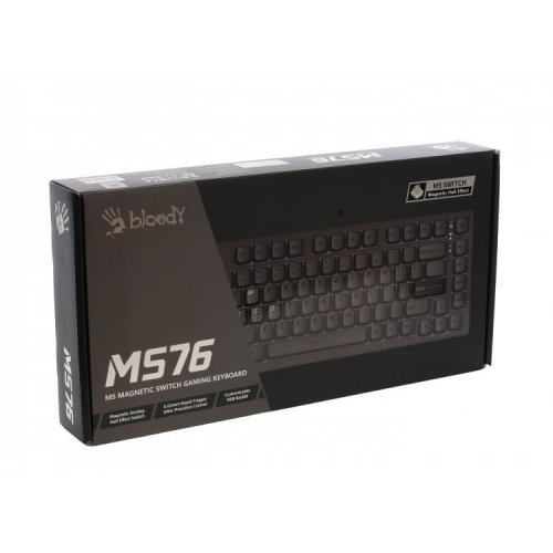 Клавиатура A4Tech Bloody MS76 RGB Magnetic Switch Iron Grey купить в Украине: Киев, Днепр, Харьков, Одесса  | Низкая цена, отзывы, характеристики от TELEMART фото