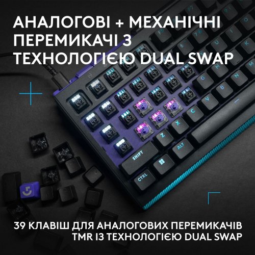 Клавиатура Logitech G512 X Mechanical Tactile US (920-013934) Black купить в Украине: Киев, Днепр, Харьков, Одесса  | Низкая цена, отзывы, характеристики от TELEMART фото
