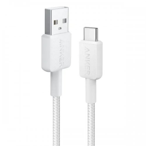 Кабель Anker 322 USB to USB Type-C 0.9m (A81H5H21/A81H5G21) White купить в Украине: Киев, Днепр, Харьков, Одесса  | Низкая цена, отзывы, характеристики от TELEMART фото