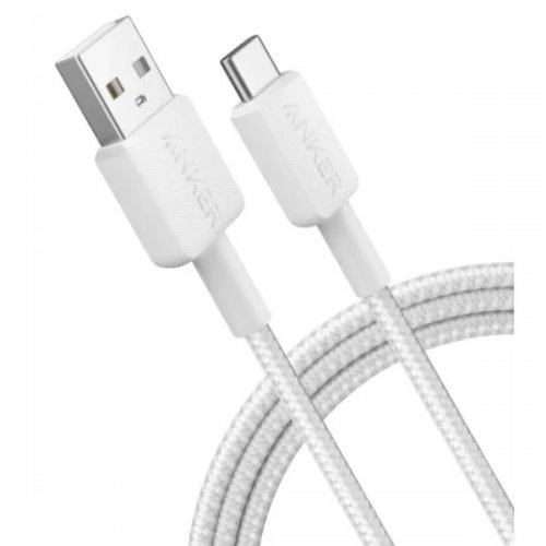 Кабель Anker 322 USB to USB Type-C 0.9m (A81H5H21/A81H5G21) White купить в Украине: Киев, Днепр, Харьков, Одесса  | Низкая цена, отзывы, характеристики от TELEMART фото