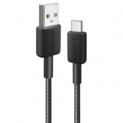 Кабель Anker 322 USB to USB Type-C 1.8m (A81H6G11) Black