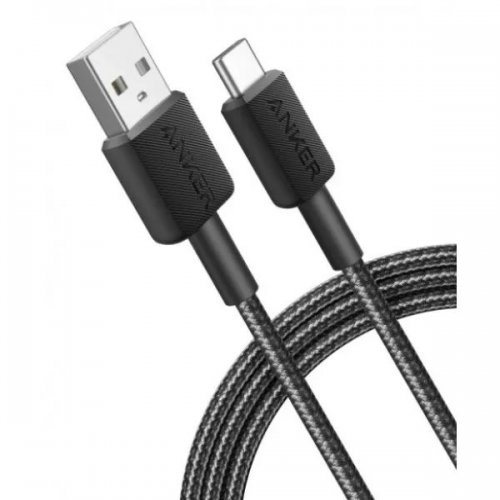 Кабель Anker 322 USB to USB Type-C 1.8m (A81H6G11) Black купить в Украине: Киев, Днепр, Харьков, Одесса  | Низкая цена, отзывы, характеристики от TELEMART фото