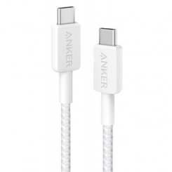 Кабель Anker 322 USB Type-C to USB Type-C 1.8m (A81F6H21/A81F6G21) White