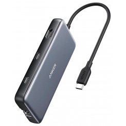 USB-хаб Anker PowerExpand USB Type-C 8 in 1 (A83830A2) Black