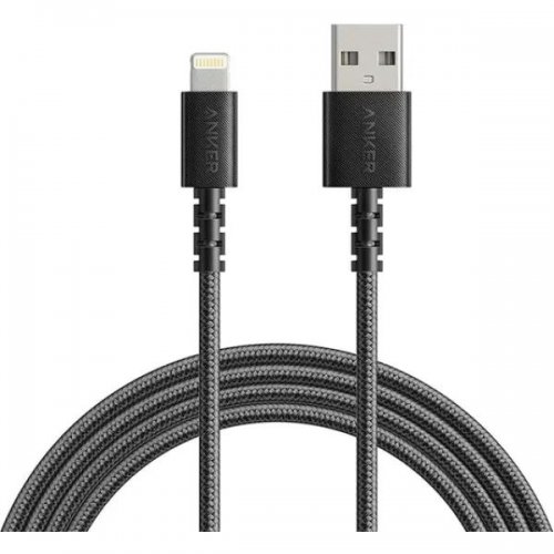 Кабель Anker Powerline Select+ USB to Lightning 1.8m (A8013H11/A8013H12) Black купить в Украине: Киев, Днепр, Харьков, Одесса  | Низкая цена, отзывы, характеристики от TELEMART фото