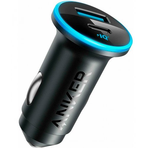 Автомобільний зарядний пристрій Anker PowerDrive 323 USB 22.5W + USB Type-C 30W (A2735G11) Black купити в Україні: Київ, Львів, Хмельницький, Тернопіль, Івано-Франківськ | Низька ціна, відгуки, характеристики від TELEMART фото