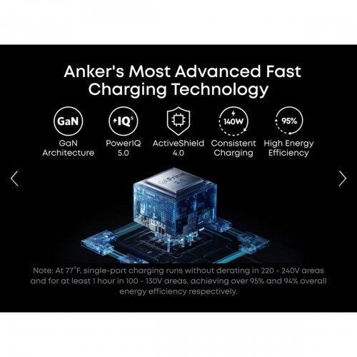 Мережевий зарядний пристрій Anker GaNPrime Charger 3 x USB Type-C 160W (A2687341) Silver купити в Україні: Київ, Львів, Хмельницький, Тернопіль, Івано-Франківськ | Низька ціна, відгуки, характеристики від TELEMART фото