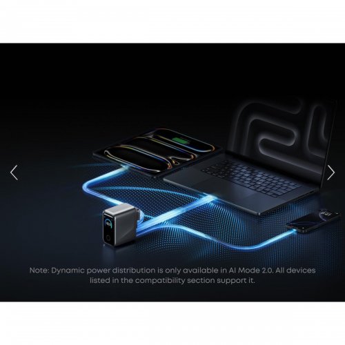 Мережевий зарядний пристрій Anker GaNPrime Charger 3 x USB Type-C 160W (A2687341) Silver купити в Україні: Київ, Львів, Хмельницький, Тернопіль, Івано-Франківськ | Низька ціна, відгуки, характеристики від TELEMART фото