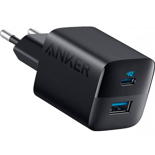 Мережевий зарядний пристрій Anker PowerPort 323 USB + USB Type-C 33W (A2331G11) Black купити в Україні: Київ, Львів, Хмельницький, Тернопіль, Івано-Франківськ | Низька ціна, відгуки, характеристики від TELEMART фото