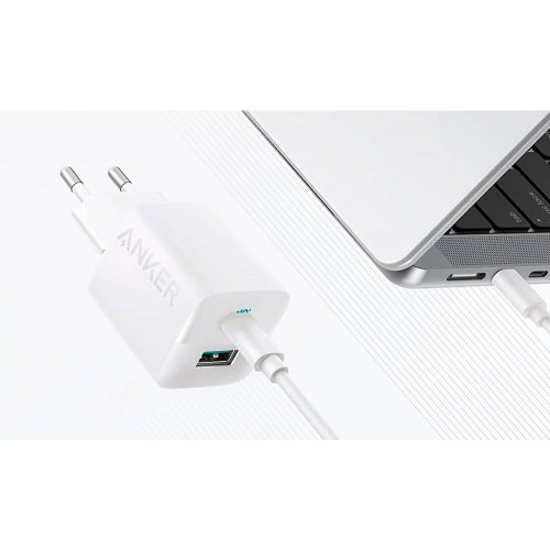 Мережевий зарядний пристрій Anker PowerPort 323 USB + USB Type-C 33W (A2331G21) White купити в Україні: Київ, Львів, Хмельницький, Тернопіль, Івано-Франківськ | Низька ціна, відгуки, характеристики від TELEMART фото