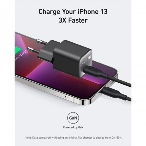 Мережевий зарядний пристрій Anker PowerPort 511 Nano III USB Type-C 30W (A2147G21) White купити в Україні: Київ, Львів, Хмельницький, Тернопіль, Івано-Франківськ | Низька ціна, відгуки, характеристики від TELEMART фото