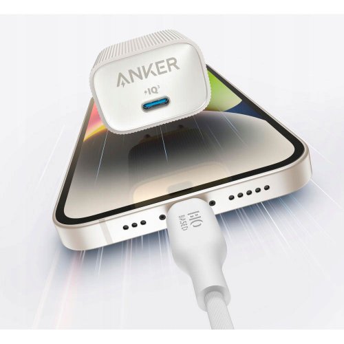 Мережевий зарядний пристрій Anker PowerPort 511 Nano IV USB Type-C 30W (A2337G21) White купити в Україні: Київ, Львів, Хмельницький, Тернопіль, Івано-Франківськ | Низька ціна, відгуки, характеристики від TELEMART фото