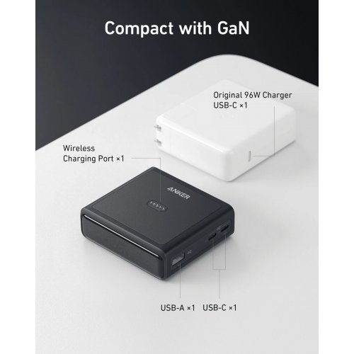 Сетевое зарядное устройство Anker Charging Base for Anker Prime 100W (A1902311) Black купить в Украине: Киев, Днепр, Харьков, Одесса  | Низкая цена, отзывы, характеристики от TELEMART фото