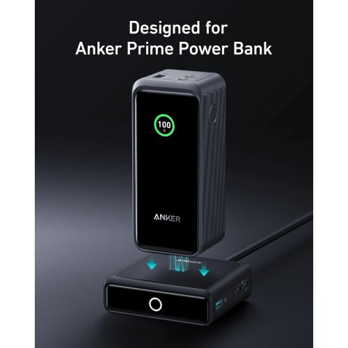 Сетевое зарядное устройство Anker Charging Base for Anker Prime 100W (A1902311) Black купить в Украине: Киев, Днепр, Харьков, Одесса  | Низкая цена, отзывы, характеристики от TELEMART фото