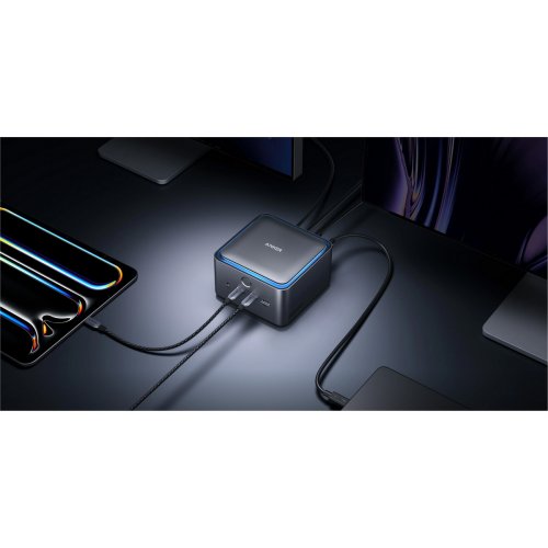Док-станция Anker Prime TB5 Docking Station 14 in 1 (A83B53A1) Black купить в Украине: Киев, Днепр, Харьков, Одесса  | Низкая цена, отзывы, характеристики от TELEMART фото