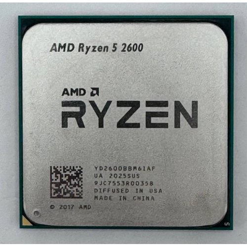 Процесор AMD Ryzen 5 2600 3.4(3.9)GHz 16MB sAM4 Tray (YD2600BBM6IAF) (Відновлено продавцем, 876623) купити в Україні: Київ, Львів, Хмельницький, Тернопіль, Івано-Франківськ | Перевірка сумісності, низька ціна, відгуки, характеристики від TELEMART фото
