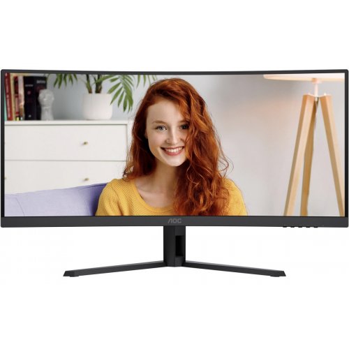 Монитор AOC 34" CU34B3E Black купить в Украине: Киев, Днепр, Харьков, Одесса  | Низкая цена, отзывы, характеристики от TELEMART фото