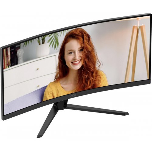 Монитор AOC 34" CU34B3E Black купить в Украине: Киев, Днепр, Харьков, Одесса  | Низкая цена, отзывы, характеристики от TELEMART фото