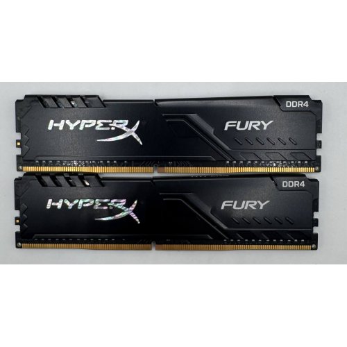 Озу HyperX DDR4 16GB (2x8GB) 3200Mhz Fury Black (HX432C16FB3K2/16) (Восстановлено продавцом, 876636) купить в Украине: Киев, Днепр, Харьков, Одесса  | Проверка совместимости, низкая цена, отзывы, характеристики от TELEMART фото