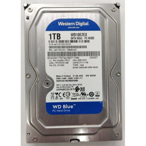 Жорсткий диск Toshiba P300 2TB 64MB 7200RPM 3.5'' (HDWD120UZSVA) (Відновлено продавцем, 876658) купити в Україні: Київ, Львів, Хмельницький, Тернопіль, Івано-Франківськ | Перевірка сумісності, низька ціна, відгуки, характеристики від TELEMART фото
