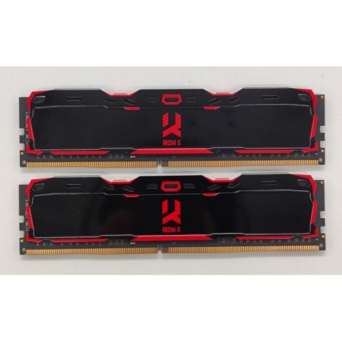 Озу GoodRAM DDR4 16GB (2x8GB) 3200Mhz Iridium X Black (IR-X3200D464L16SA/16GDC) (Восстановлено продавцом, 876668) купить в Украине: Киев, Днепр, Харьков, Одесса  | Проверка совместимости, низкая цена, отзывы, характеристики от TELEMART фото