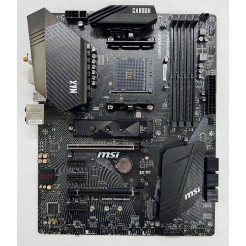 Материнская плата MSI B450 GAMING PRO CARBON MAX WIFI (sAM4, AMD B450) (Восстановлено продавцом, 876671) купить в Украине: Киев, Днепр, Харьков, Одесса  | Проверка совместимости, низкая цена, отзывы, характеристики от TELEMART фото