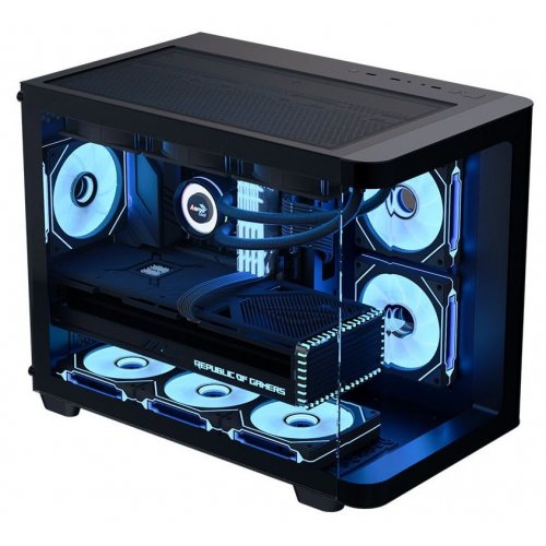 Корпус Aerocool P300C-G-V1 Tempered Glass без БП (ACCS-PN02033.11) Black (Восстановлено продавцом, 876686) купить в Украине: Киев, Днепр, Харьков, Одесса  | Проверка совместимости, низкая цена, отзывы, характеристики от TELEMART фото