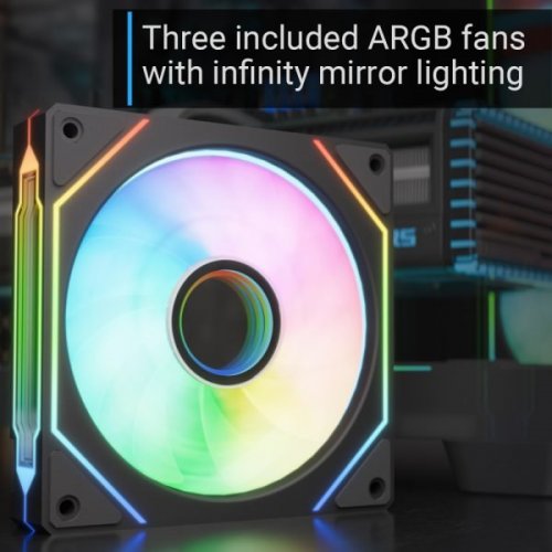 Корпус Aerocool P300C-G-V1 Tempered Glass без БП (ACCS-PN02033.11) Black (Восстановлено продавцом, 876686) купить в Украине: Киев, Днепр, Харьков, Одесса  | Проверка совместимости, низкая цена, отзывы, характеристики от TELEMART фото
