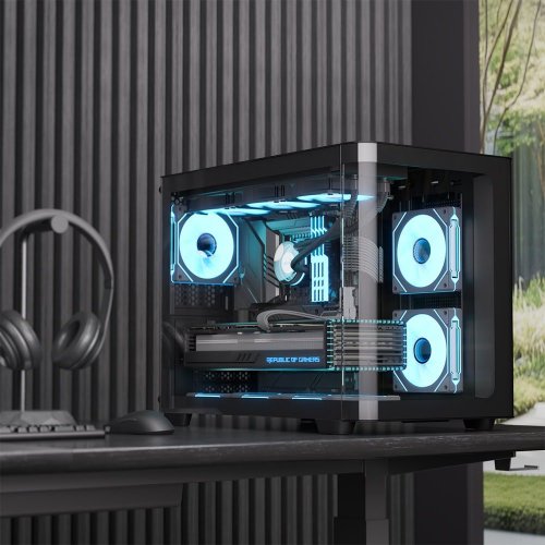 Корпус Aerocool P300C-G-V1 Tempered Glass без БП (ACCS-PN02033.11) Black (Восстановлено продавцом, 876686) купить в Украине: Киев, Днепр, Харьков, Одесса  | Проверка совместимости, низкая цена, отзывы, характеристики от TELEMART фото