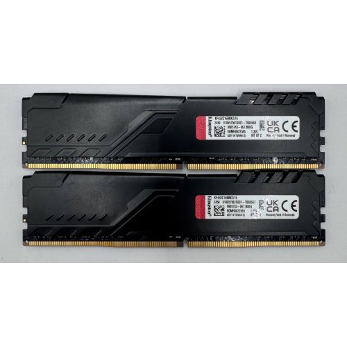 Озу Kingston DDR4 16GB (2x8GB) 3200Mhz FURY Beast Black (KF432C16BBK2/16) (Восстановлено продавцом, 876784) купить в Украине: Киев, Днепр, Харьков, Одесса  | Проверка совместимости, низкая цена, отзывы, характеристики от TELEMART фото