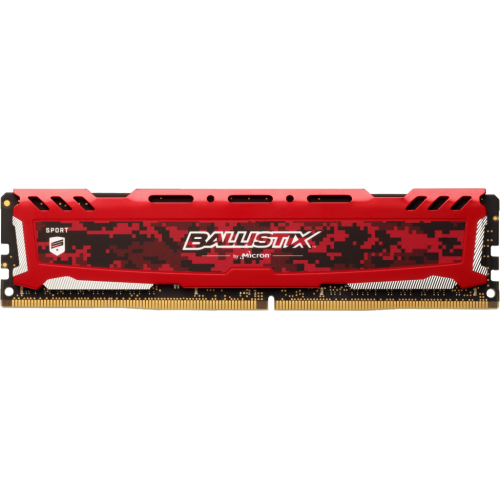 Озу Crucial DDR4 8GB 3200Mhz Ballistix Sport LT Red (BLS8G4D32AESEK) (Восстановлено продавцом, 876797) купить в Украине: Киев, Днепр, Харьков, Одесса  | Проверка совместимости, низкая цена, отзывы, характеристики от TELEMART фото